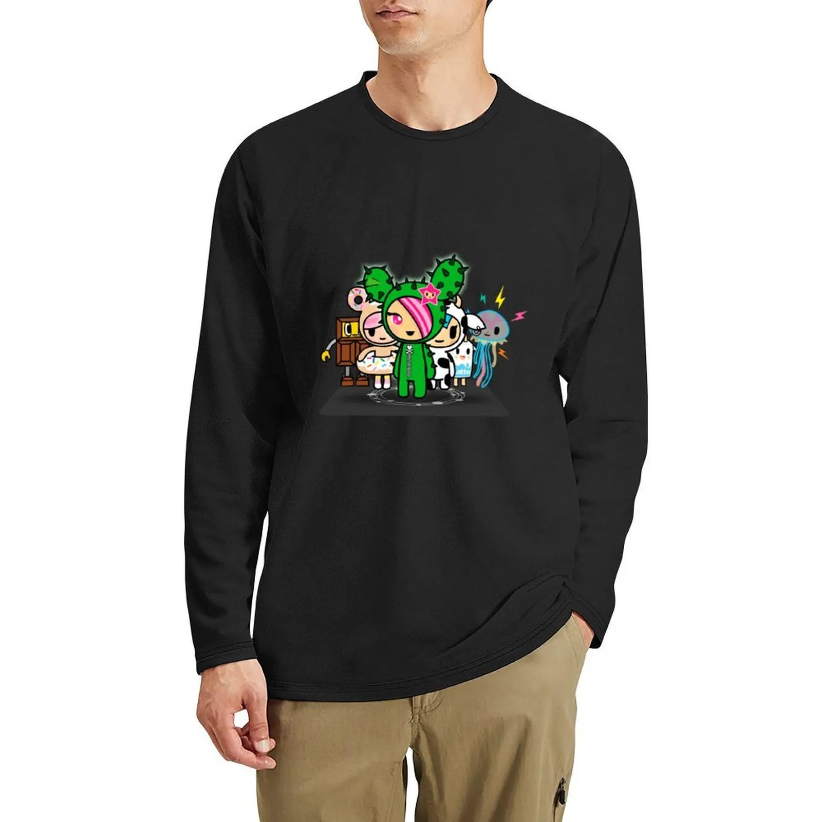 

sweets friends tokidoki Long T-Shirt sublime t shirt black t shirt oversized t shirts plus size tops mens graphic t-shirts anime