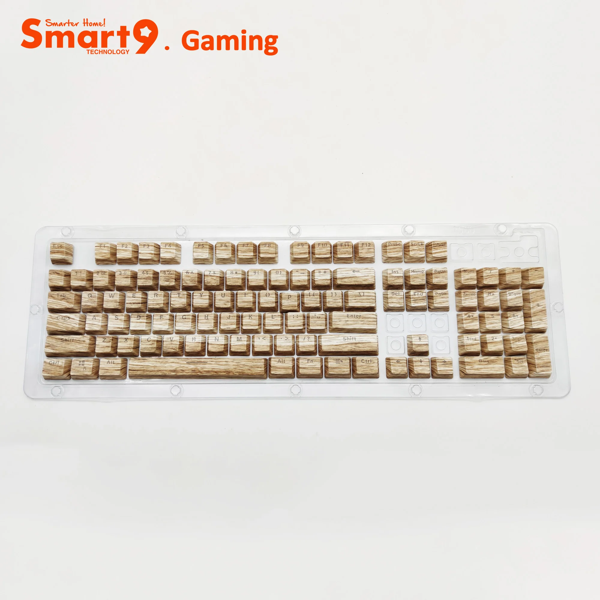 Smart9 Water Transfer Print Keycaps OEM Profile Double Shot Injection Letters Support RGB Backlit for Mechanical Keyboards