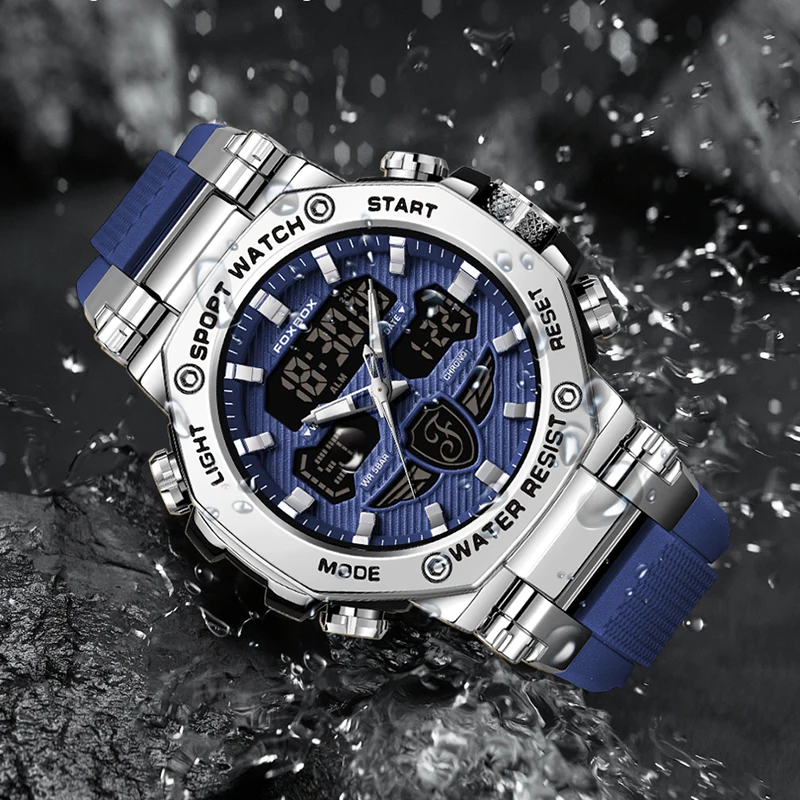 FOXBOX 2024 nouvelle montre de luxe hommes LIGE marque montre militaire Quartz hommes montres sport étanche lumineux montre-bracelet Reloj Hombre