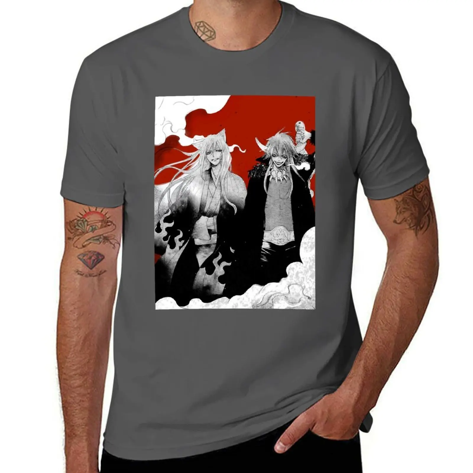 Camiseta Tomoe Akura ou de manga corta lisa para uso diario