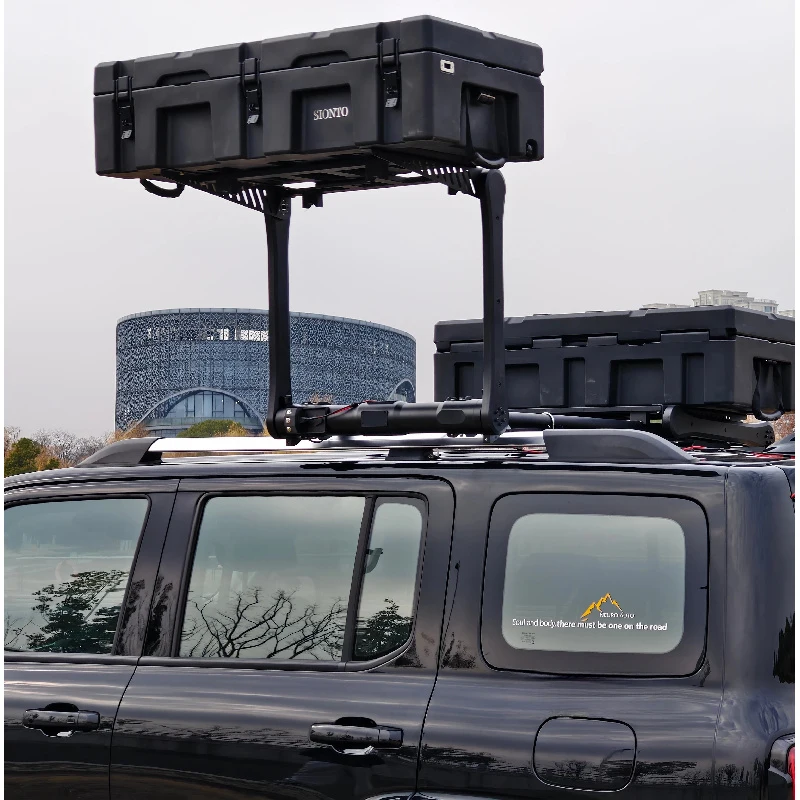 

F150 Tacoma Hilux Ranger Pickup Truck Aluminum Alloy Roof Rack Platform 100kg+ Capacity Luggage Carrier Parts