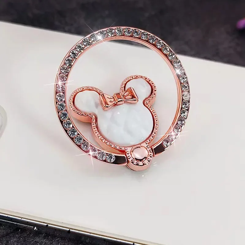 Creatieve Decoratie Mode Metaal Ingelegd Diamant 360 ° Rotatie Multi-Functionele Luie Telefoonhouder