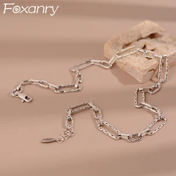 FOXANRY Minimalist Sweater Necklace for Women Couples Summer New Fashion Vintage Handmade Holiday Beach Accessories Gifts