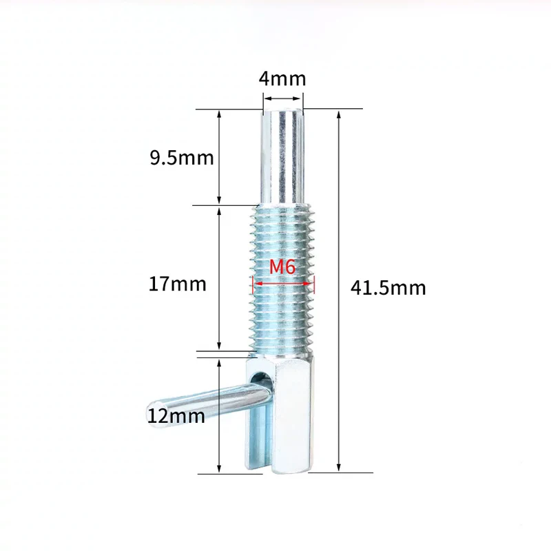 Knob-Actuated L-Shape Indexing Pin with Plunger – Stainless Steel Spring Self-Locking Reset Positioning Pin view 5