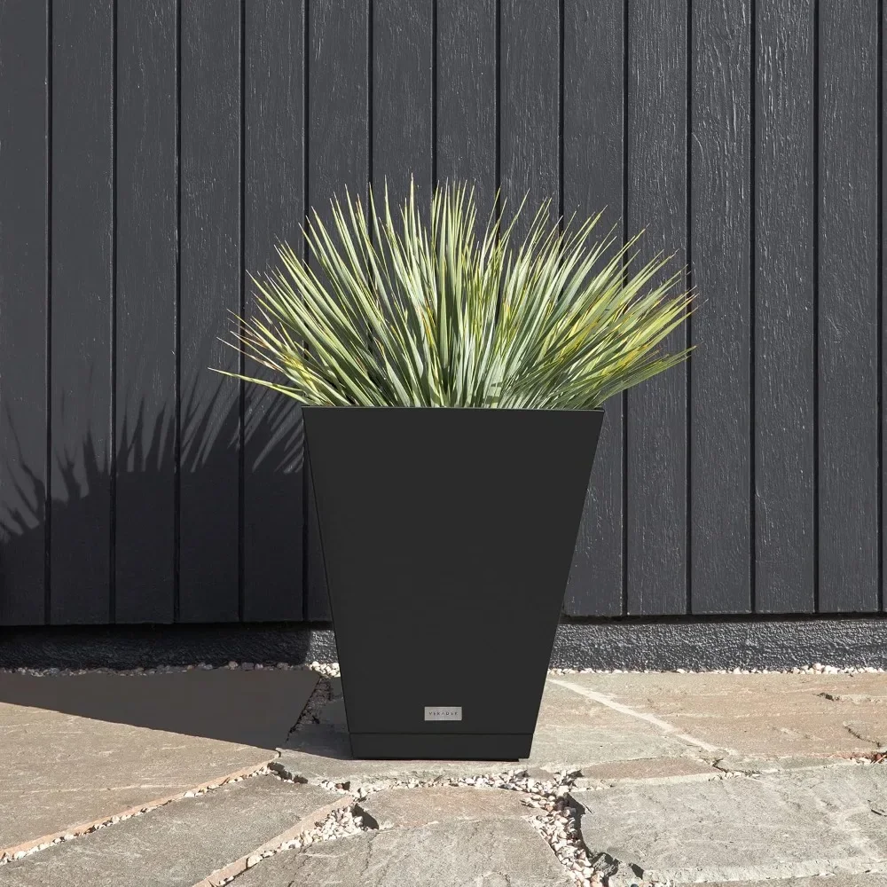 

Pure Series Nobleton Large Plastic Planter – All-Weather Durable Pot for Indoor/Outdoor Porch/Patio with Drainage