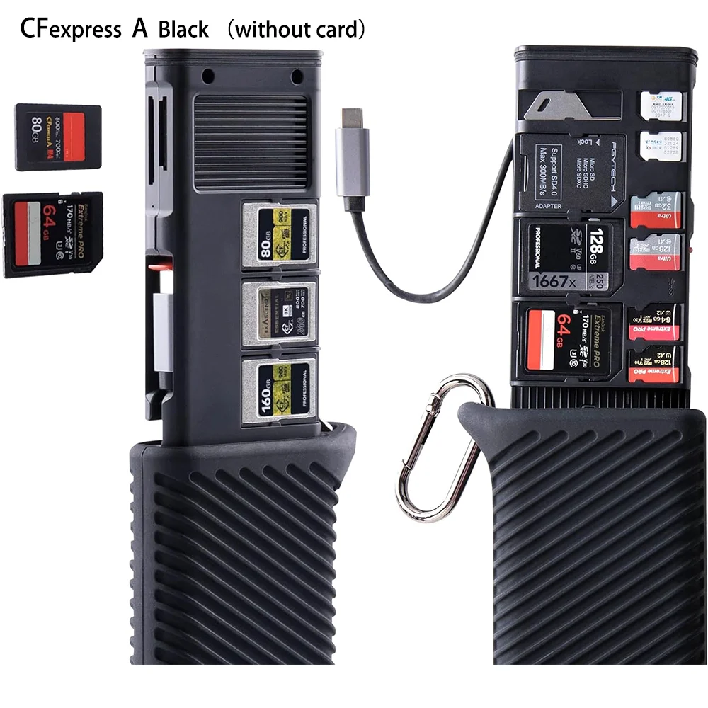 Pgytech Cfexpress Createte Kaartlezer Hoesje Type A/B Sd High-Speed Kaartlezer Usb 3.2 Type-C Overdracht Voor Camera 'S Smartphone
