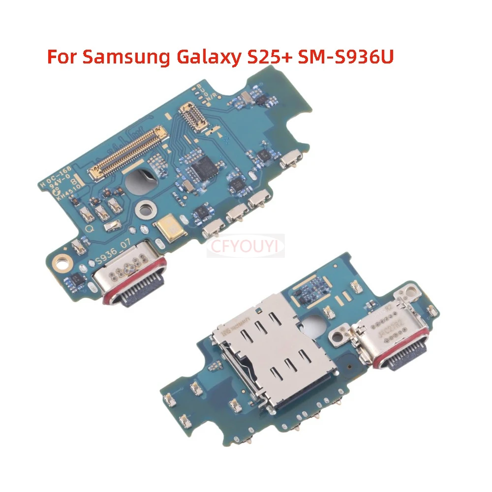 

USB-порт для зарядки, разъем, гибкий разъем, детали для Samsung Galaxy S25 + SM-S936U S956U, плата зарядного порта, гибкая зарядка