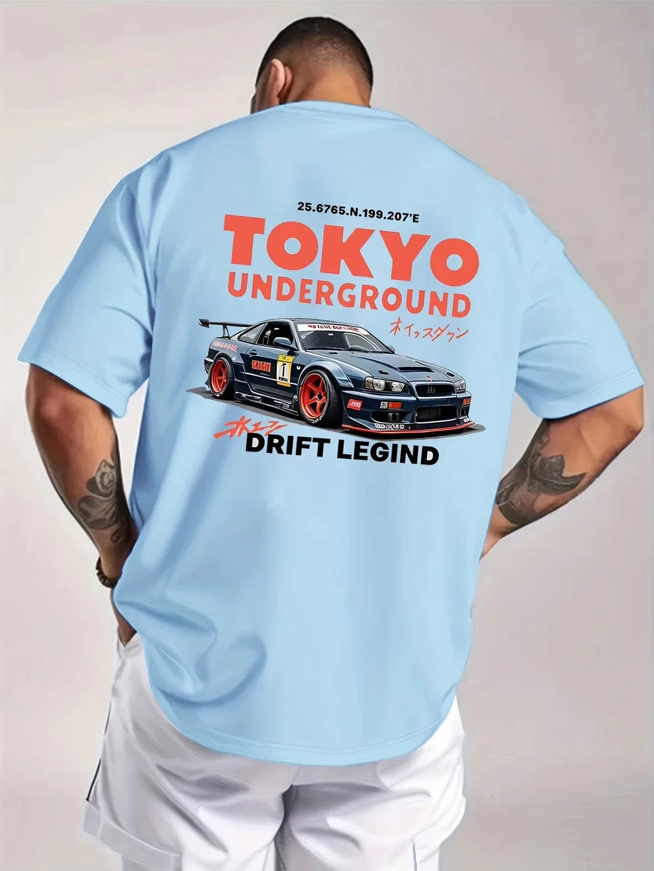 Kaos Katun Pria untuk Musim Pa - Street Fashion In Tokyo ulasan dan harga