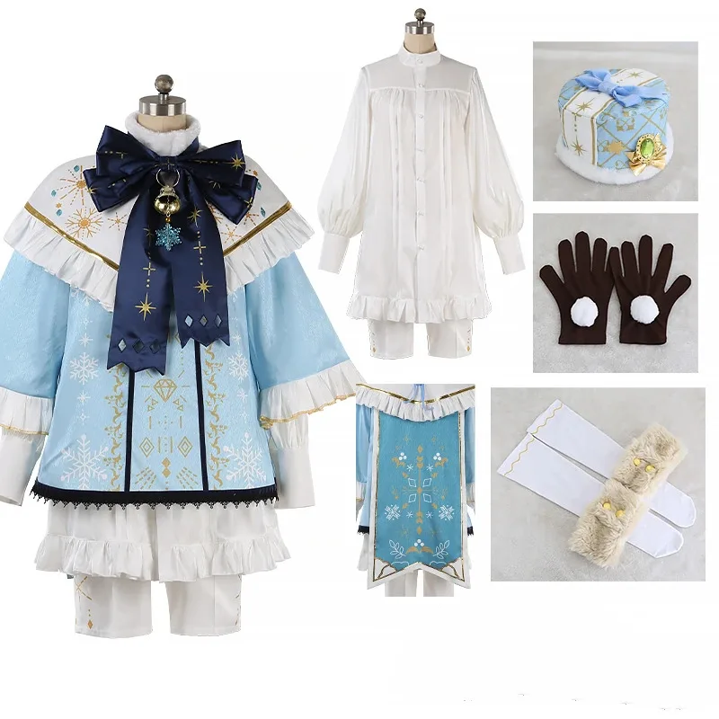 أزياء CyEnsemble Stars SHUFFLE White Snow's Merry Xmas Himemiya Tori Shiratori Aira Shino Hajime Harukawa Sora التأثيرية