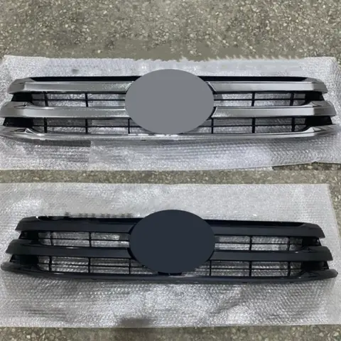 Matte Black Grille for Toyota HiLux REVO 2016-2018 Modified Front Bumper Net Radiator Grill Car Accessories
