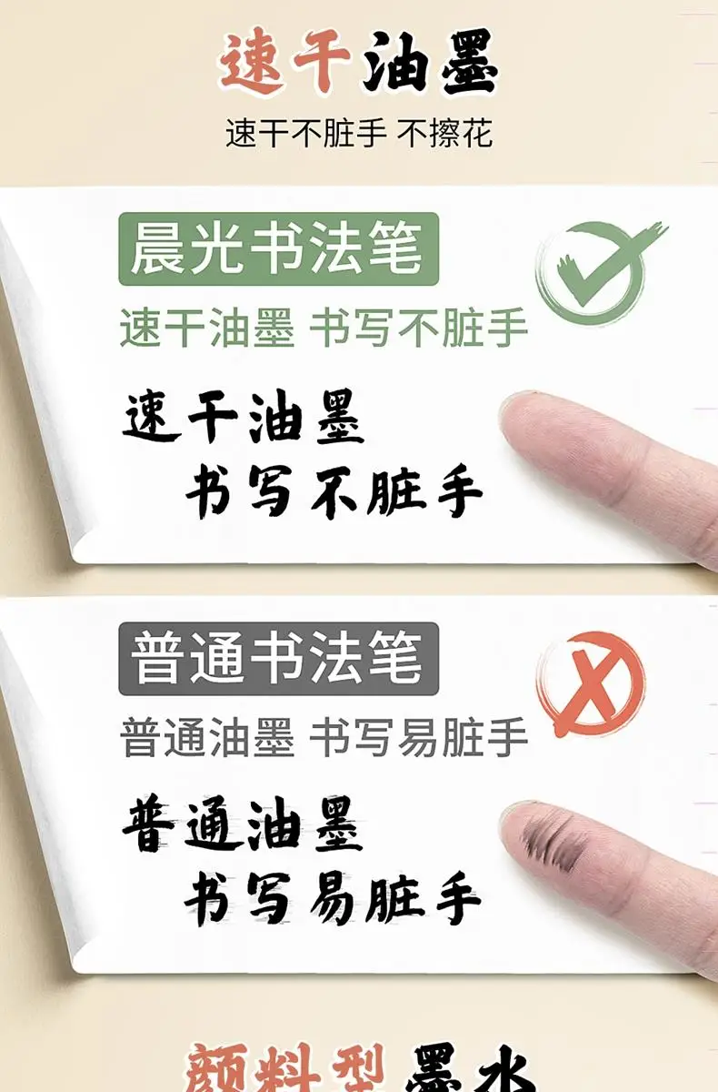 1/2/3PC Gerade flüssige Tinte Kalligraphie Pinsel Stift Für Manga, Zeichnung, Professionelle, Künstler Hand Schriftzug Stift Skizzieren Schreiben – Detail 6