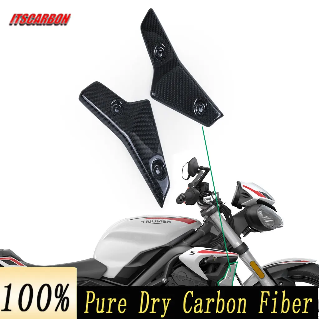 

For Triumph Street Triple 660 765 R RS 2016 2020 2021 2022 Carbon Fiber Motorcycle Accessories Outer Radiater Covers Side Panels