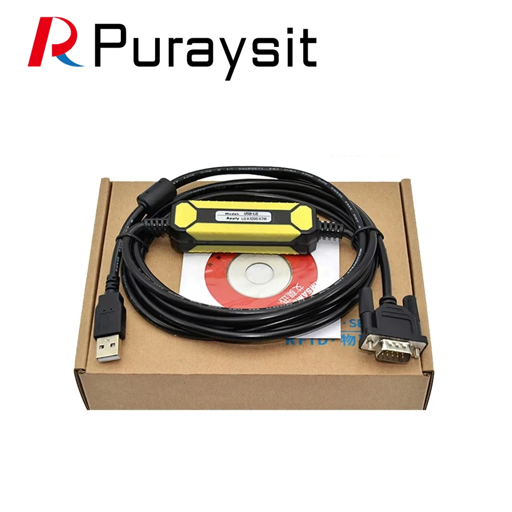 Puraysit PLC Programming Cable XBC/XBM/K7M Data Download Cable USB-LG-XGB for LG/LS