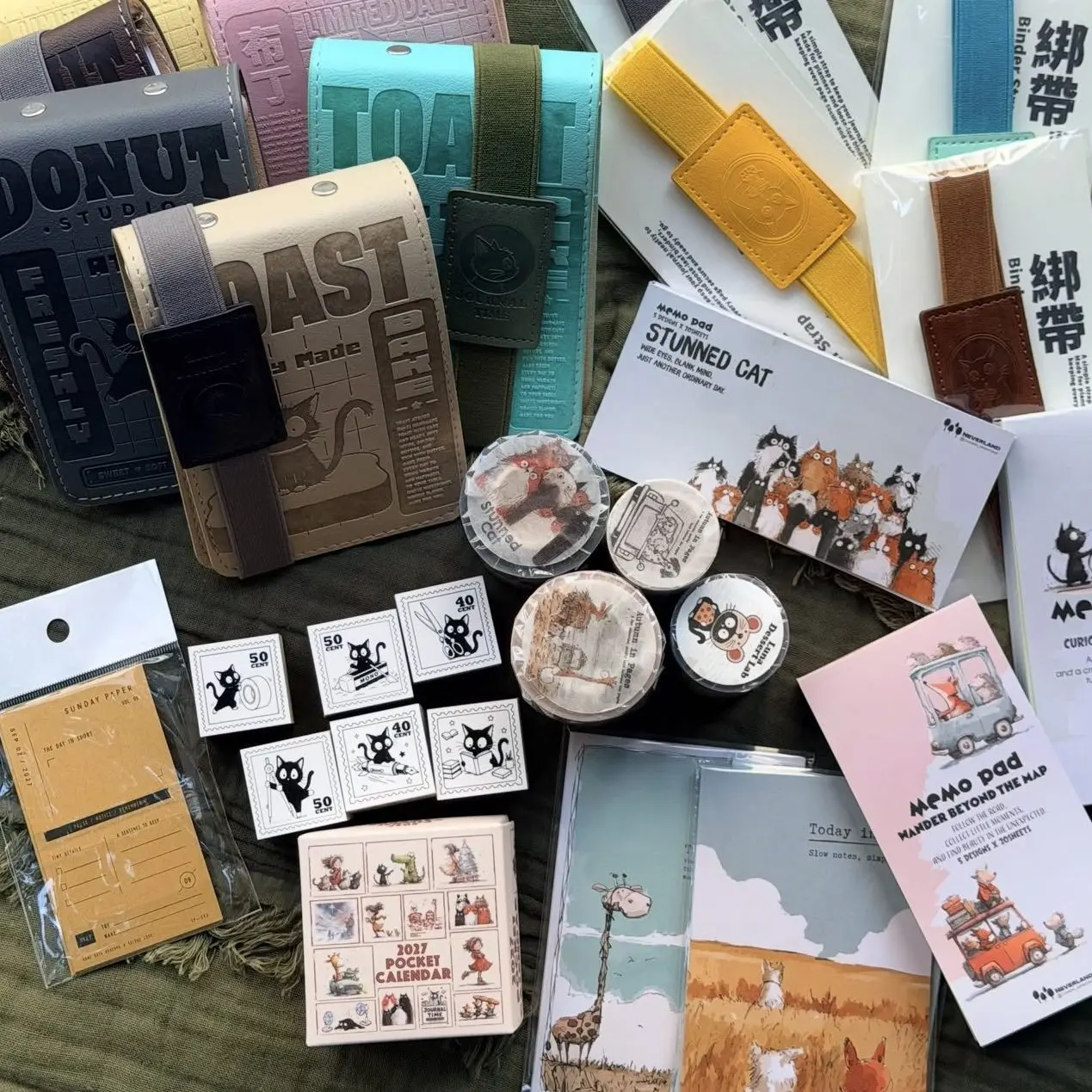 NEVERLAND Studio Vintage Lovely Dessert Lab Cat Washi Paper Tape Planner DIY Card Making Scrapbooking Plan Decorative Sticker
