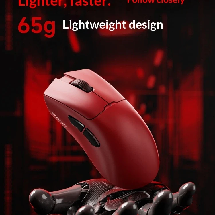 EWEADN A5 Wireless Gaming Mouse Lightweight Ergonomic Bluetooth Wired For Large Hands Right Hand Office E Sports Flagship Sensor