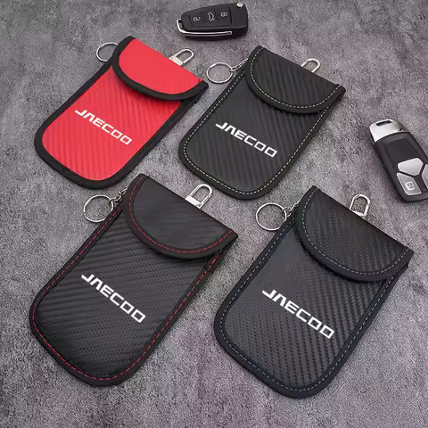 Hot Faraday Key RFID Electromagnetic Shielding Bag Credit Card Signal Blocker Case For Chery Jaecoo J7 J8 2023 2024 2025