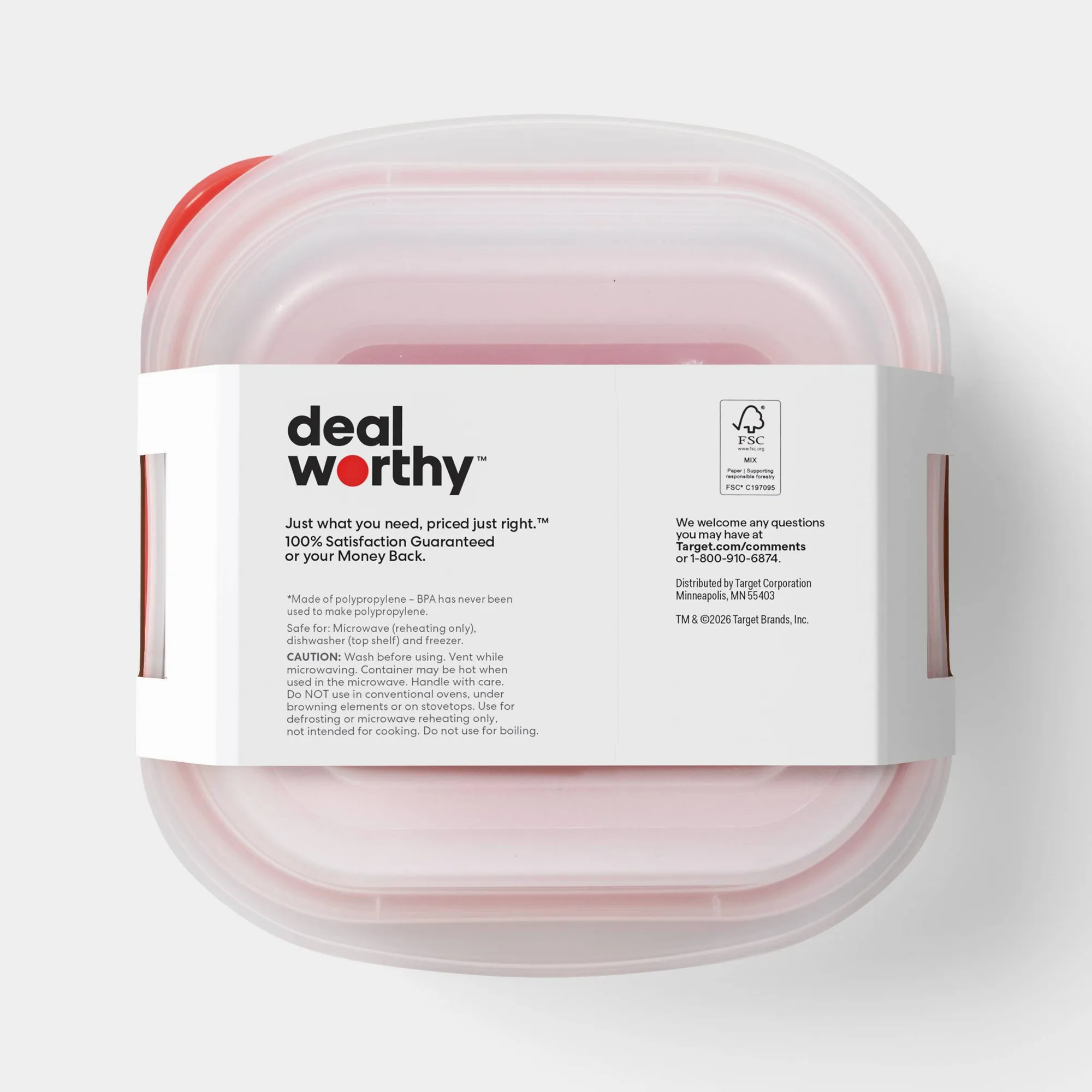 4ct Small Square Food Storage Containers With Snap Lids, 23oz Reusable Pantry Meal Prep Boxes For Freshness