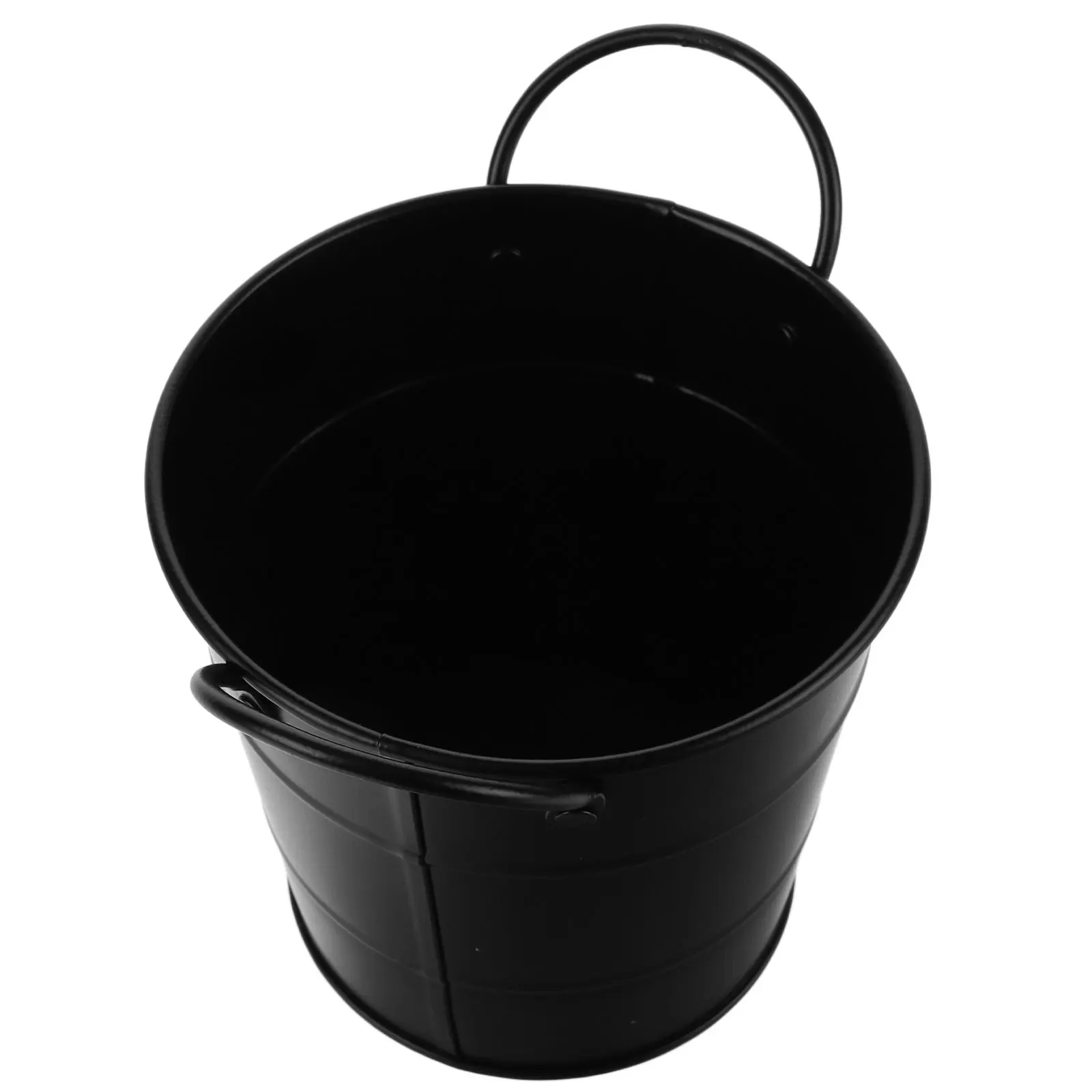 

Iron Flower Bucket Wrought Iron Flower Pot For Home Office Dorm Indoor Garden Plant Container Small Bonsai Succulent