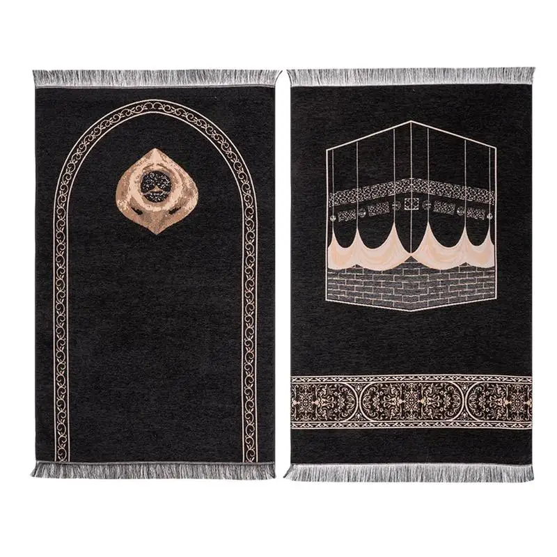 

Eid Prayer Mat Portable Travel Soft Muslim Rug For Praying In Office Room Outdoor Eid Gift Ramadan Tassel Decor Worship Mat