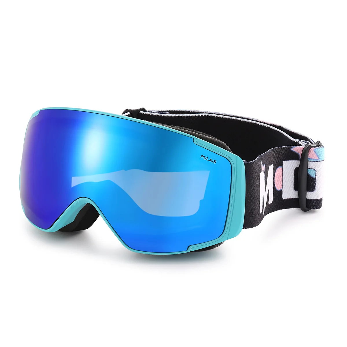 Children's Outdoor Ski Goggles with Strong UV Blocking Colored Membranes for Skiing & Helmets