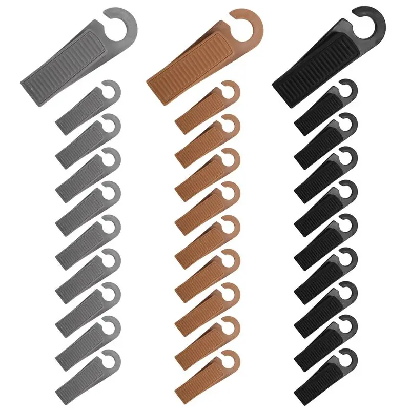 

AAAF 30 шт. Дверные клиновидные упоры-стопоры для дома и офиса, задний фиксатор двери, противоударный ограничитель, дверные стопоры с крючком