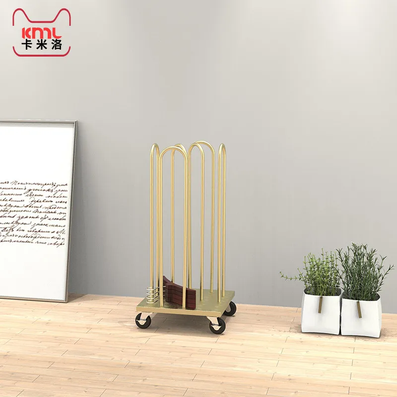 Clothing store hanger storage rack Metal rack storage rack Men's and women's clothing store pants clip storage cart trolley