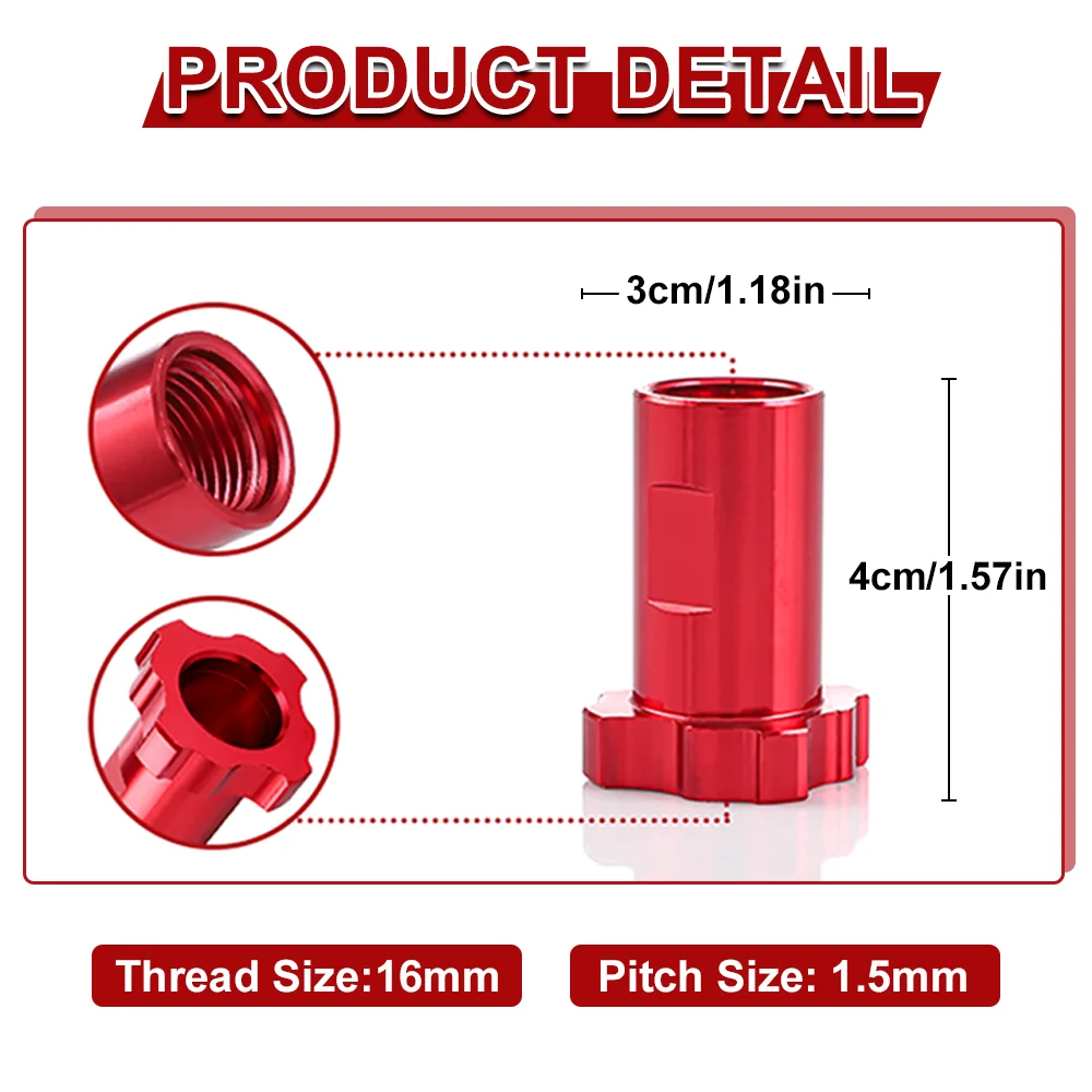 Spray Gun Cup Adapter Sprayer Internal Thread Adapter Disposable Paint Gun Bottle Adapter 16mm Thread 1.5mm Pitch Pneumatic Tool