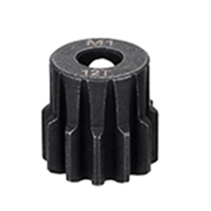 1 قطعة الصلب المعادن ترس المحرك M1 5 مللي متر الأسود ل 1/10 Rc نموذج سيارة موتو 12T