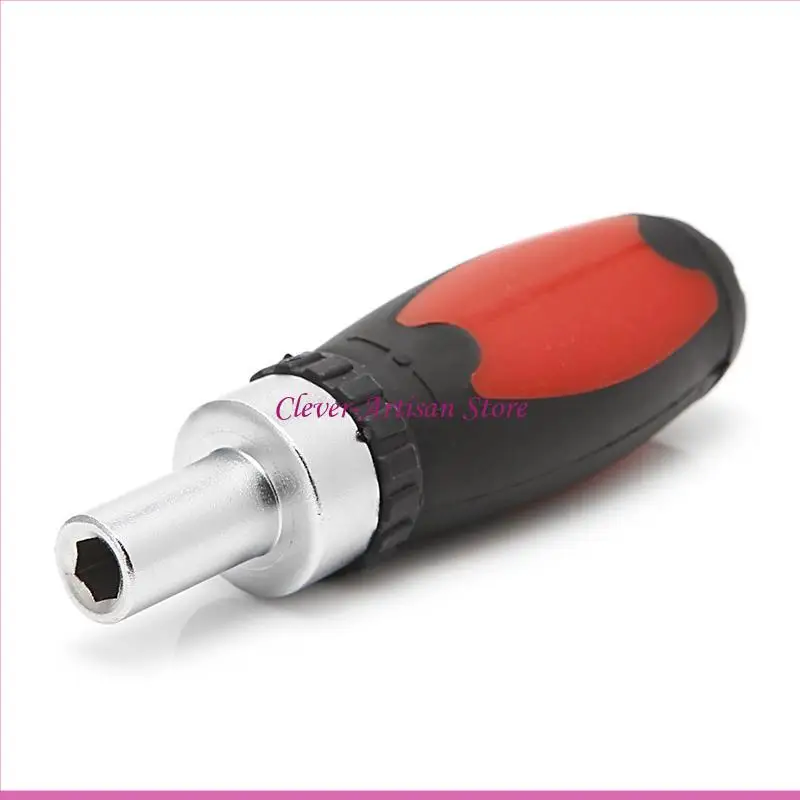 

E06B Ratchet Wrench Screwdriver Ratchet Handle Screw Driver Carbon Steel 6.35mm