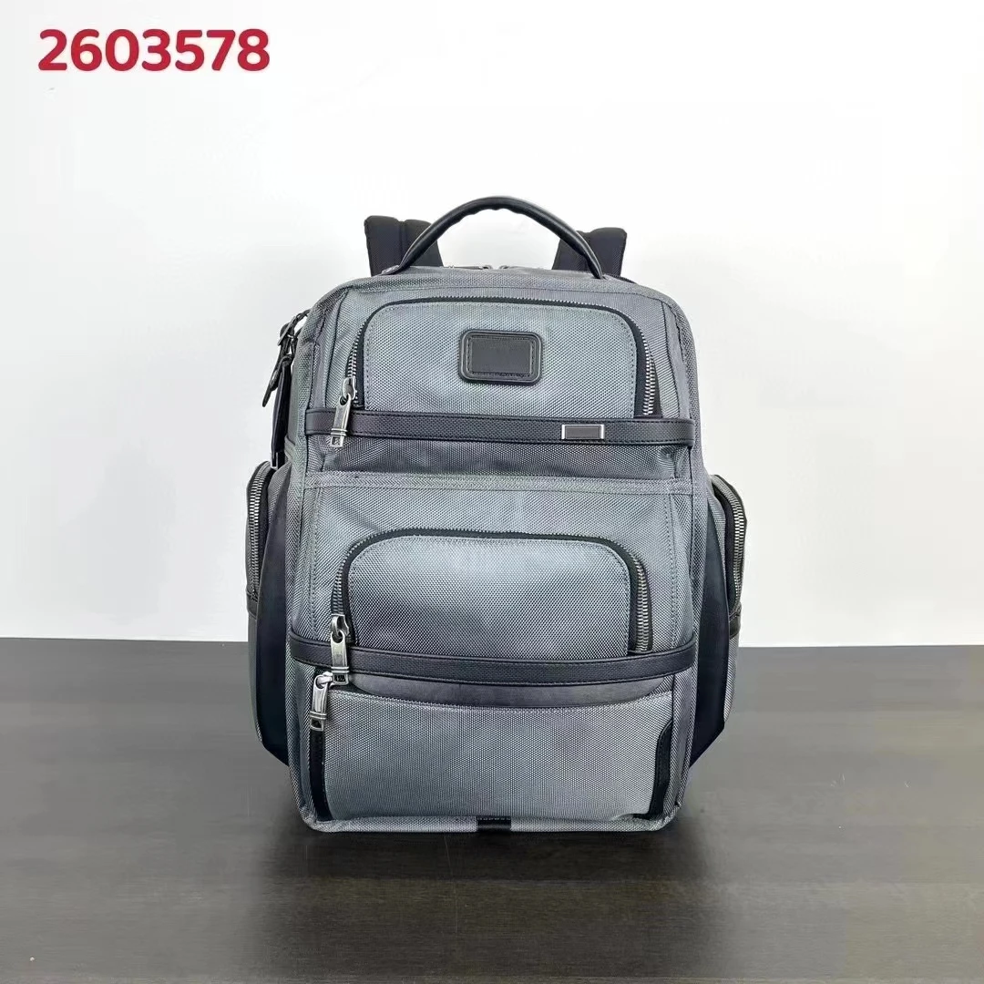 High Quality Business Men's Backpack Ballistic Nylon With Laptop Compartment And Multiple Pockets