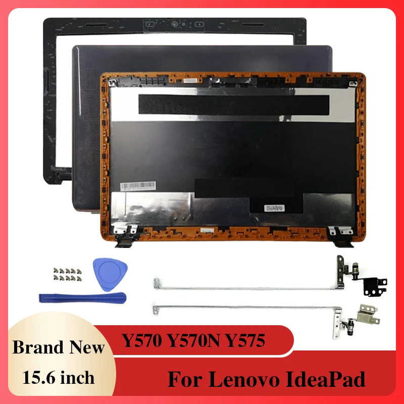 

NEW Laptops Case Notebook Screen LCD Back Cover/Front Bezel/Hinges Laptops Accessories For Lenovo IdeaPad Y570 Y570N Y575