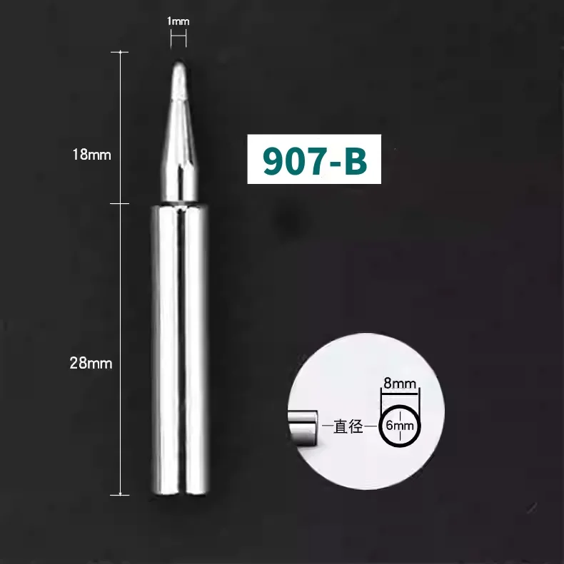 907-B/I/IS/K/SK/2C/3C2.4D/3.2D การประสาน เคล็ดลับตะกั่วฟรีเปลี่ยนสําหรับ 907/907S/905E การประสาน เหล็ก