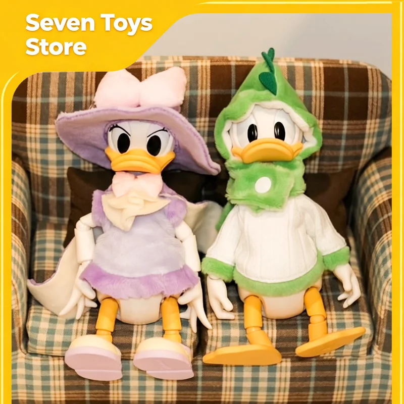 

Disney Doll Party Series Donald Duck Dinosaur Onesie Daisy Duck Witch Plush Costume Articulated Figure Collect Toy Decor Gift