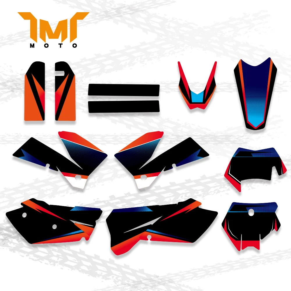 TMT-calcomanía gráfica para ktm, 125, 200, 250, 300, 400, 450, sx, sxf, mxc, xc, xcf, xcw, exc, excr, 525-2005