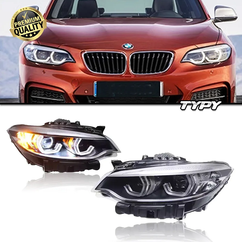 

TYPY для BMW 2 серии M2 F22 F23 F44 F46 светодиодные автомобильные фары ксеноновый белый свет 2014-2018 модель