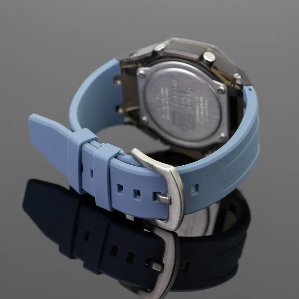 Casioak طقم عصري ل GA2100 GA2110 حافظة شفافة شريط مطاطي لساعة Casioak الفرقة دبوس مشبك استبدال الملحقات