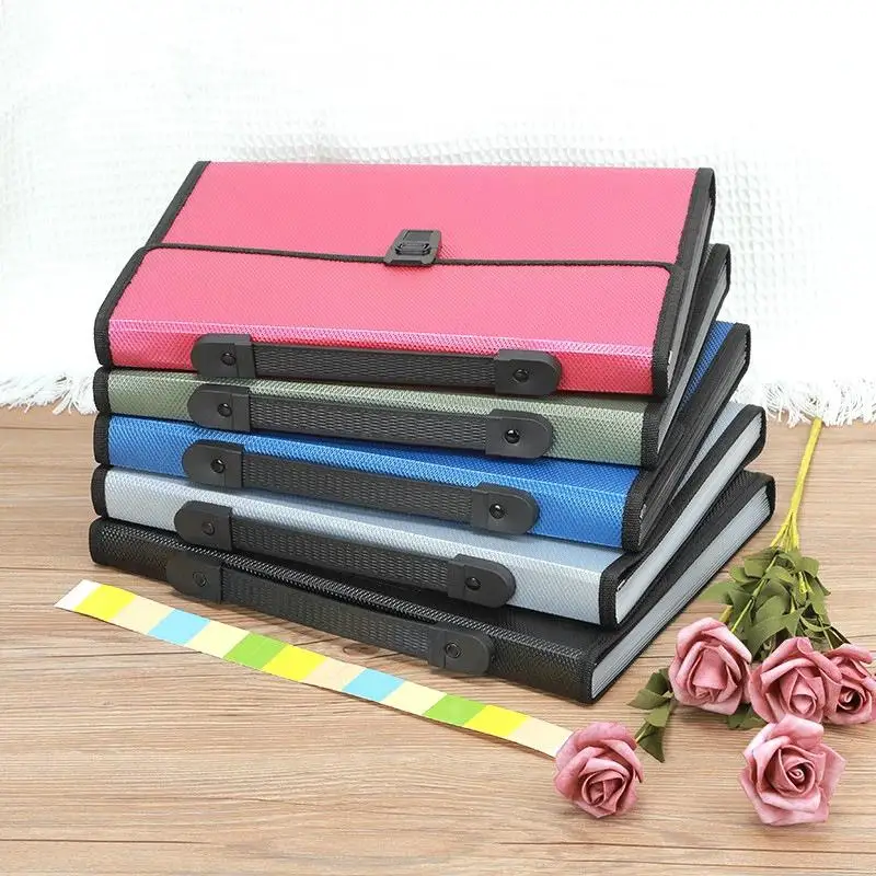Office Expanding File Folder Large Capacity Document Organizer 20 Pockets Waterproof Paper Storage Holder for Work Filing Travel