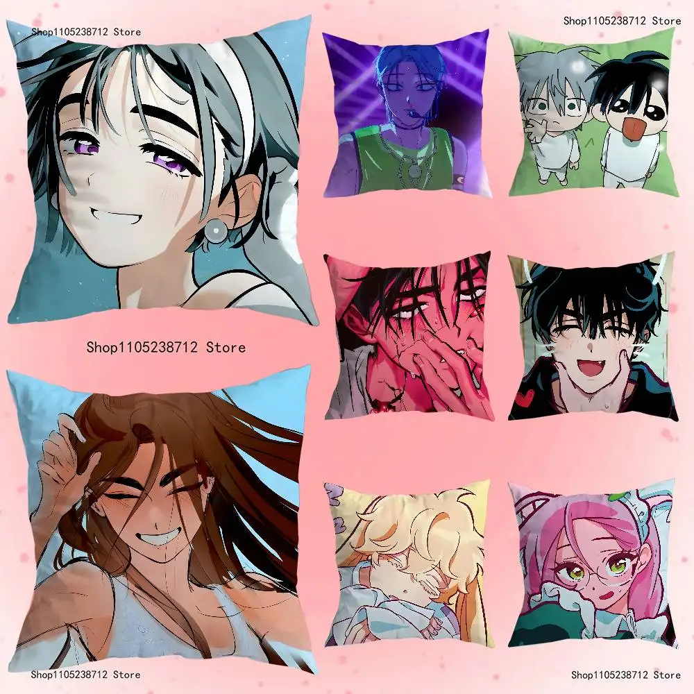 

Anime A-Alien S-Stages Pillow Case For Sofa Decor Car Office Room Printing Cushion Cover Decorations and Protector