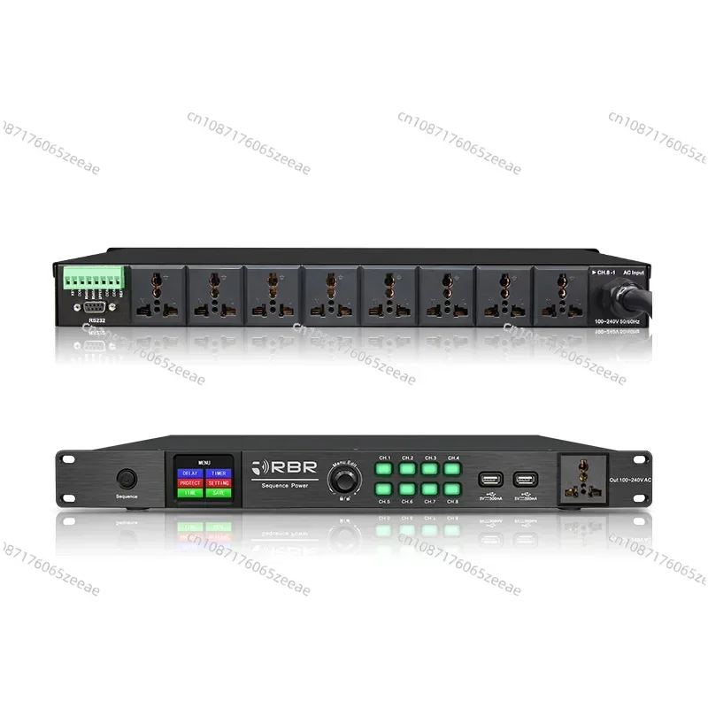 Touch Screen Control  8 + 1 Channel T1308 Audio Power Sequence Controller