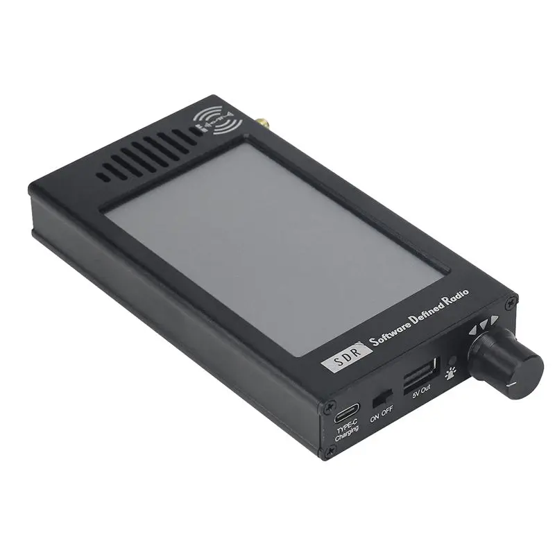 #82D Software Defined Radio Receiver with ,Software Radio SDR Receiver DSP Digital Demodulation CW/AM/SSB/FM/WFM (Black)