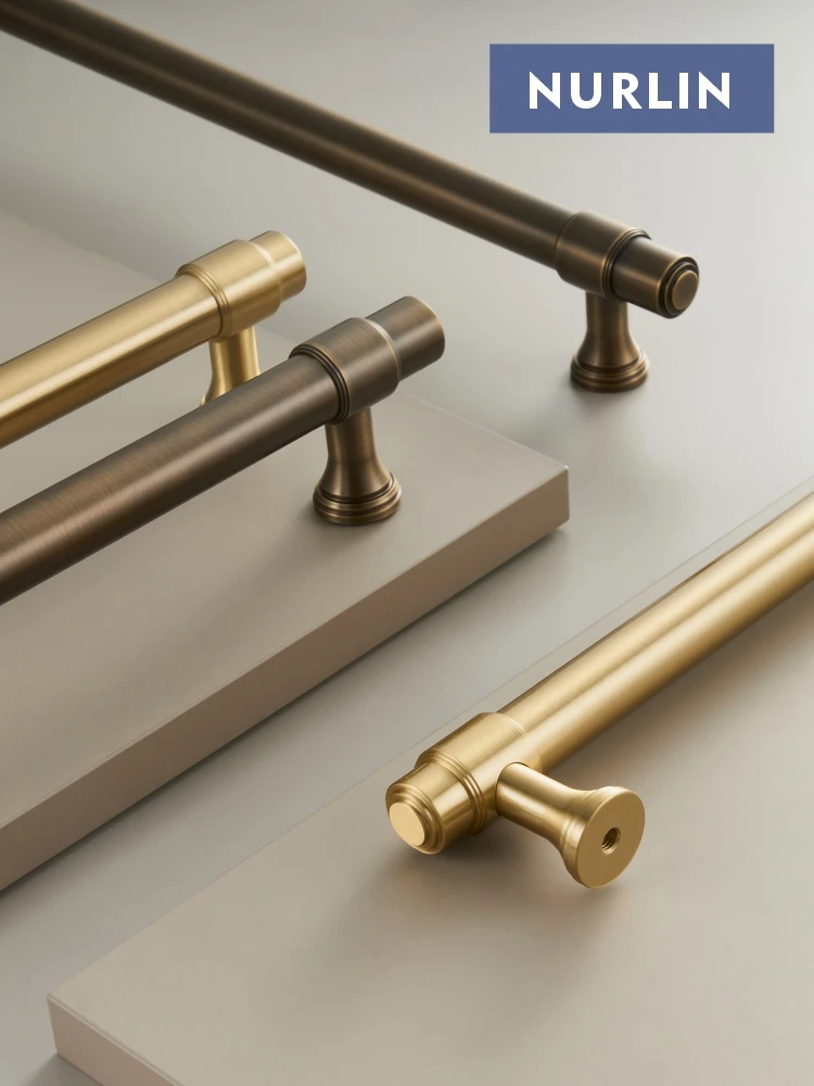 

Nurlin, твердая латунь, классический стиль, дверная ручка шкафа, прибор, холодильный шкаф, стеклянная душевая комната, дверные ворота, тяга