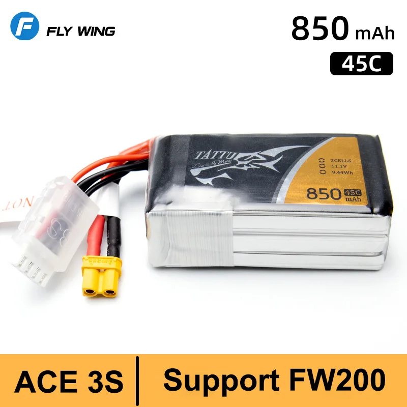 11.1V 3S 45C 850mAh Fly Wing 1500mAh Li-Poly batteria per FW200 3D Smart 8CH telecomando elettrico RTF RC elicottero