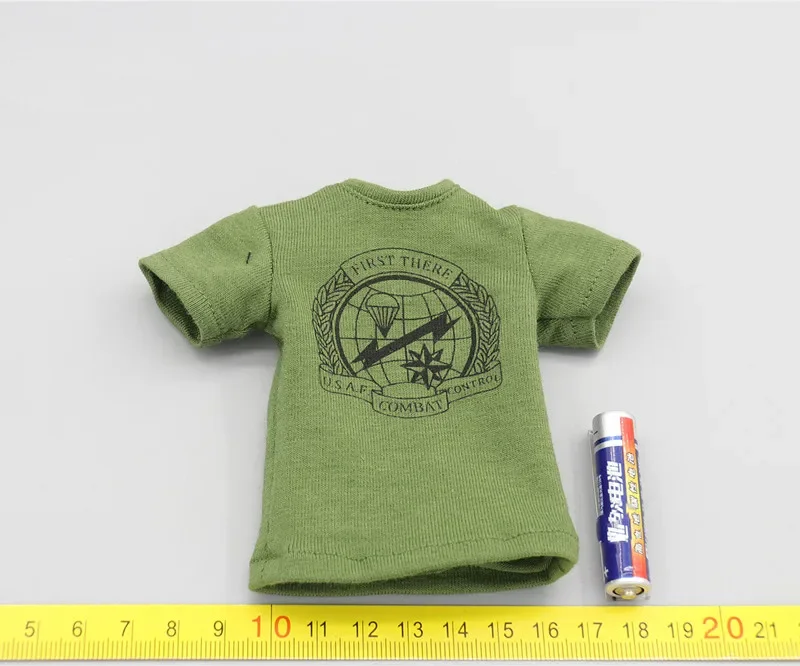 1/6 Scale Men Male Green Black Yellow Short Sleeve T Shirt Models for 12''Bodies Figures Toys Gifts Collections - Image 5
