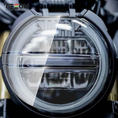 Imagen 2 del producto Protector de Faro de motocicleta, película HD, protección antiarañazos, pegatina de TPU, accesorios para Honda CB650R 2019-2023