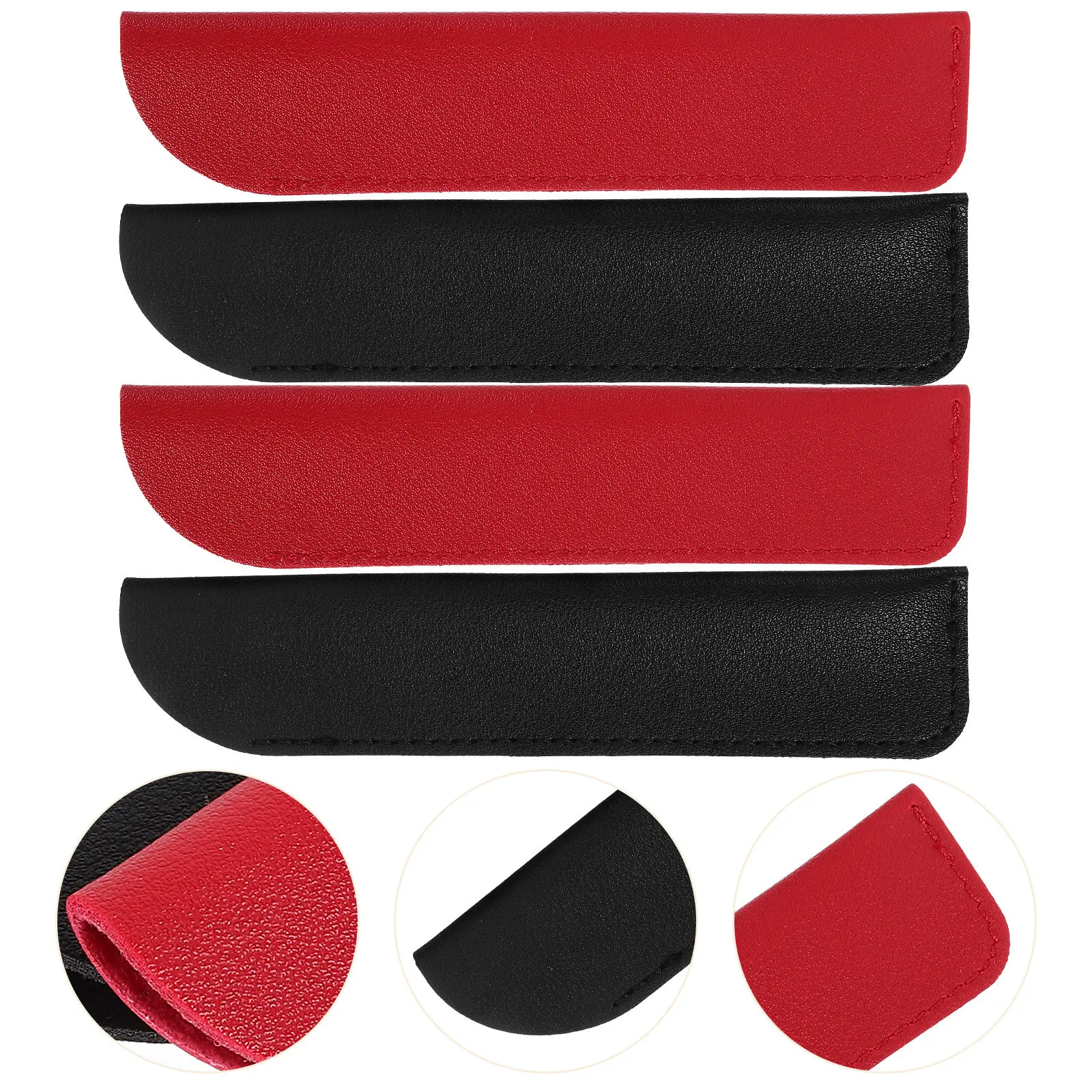 

4Pcs Pen Pouch Bags Pen Sleeve for Ballpoint Fountain Pens Premium Stationery Organizer Storage Case Gift