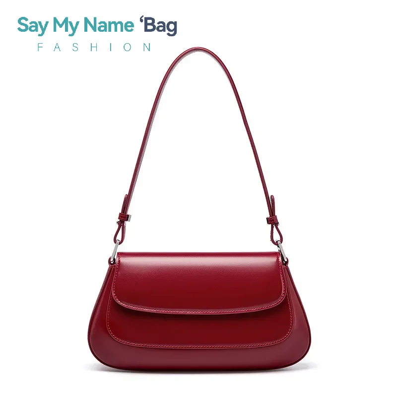 

﻿ 2025 Women Saddle Bag Lady Split Leather Fashionable Underarm Shoulder Bag Female Crossbody Messenger Armpit Handbag
