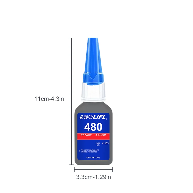 480 Instant Fast Adhesive black Adhesive Glue Wood Rubber Metal Glass Cyanoacrylate Adhesive Fast Dry instant sealant