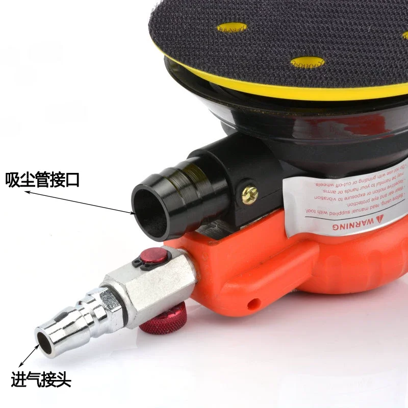 Wave Shield 125mm Pneumatic Sanding Machine with Vacuum Suction 5inch Disc-Type Pneumatic Polishing Machine Sandpaper Machine Bd-0128