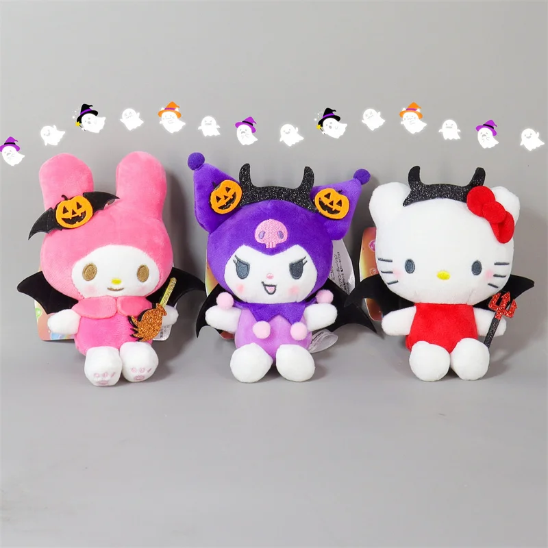 Брелок для ключей Sanrio Kuromi, мягкая подвеска в виде куклы Hello Kitty моя мелодия, плюшевый брелок, аксессуары для сумок, подарок