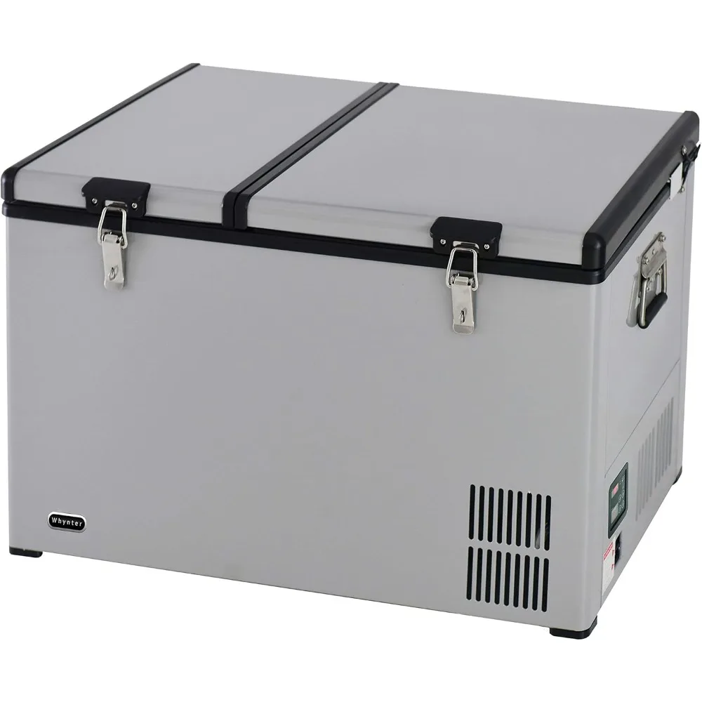 Portable Fridge Optional Wheels, AC 110V/ DC 12V Real Freezer for Car, Home, Camping, RV-8°F to 50°F